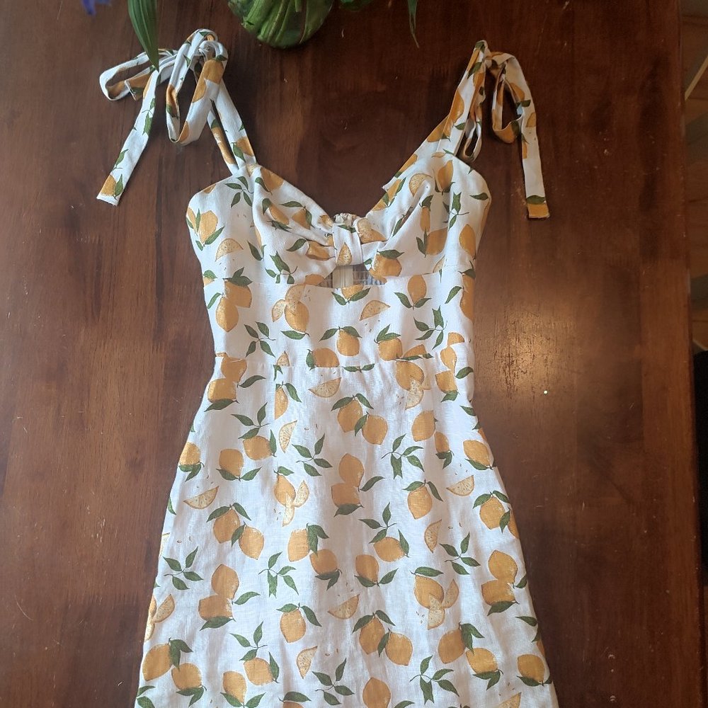 REFORMATION Pearson Linen Dress